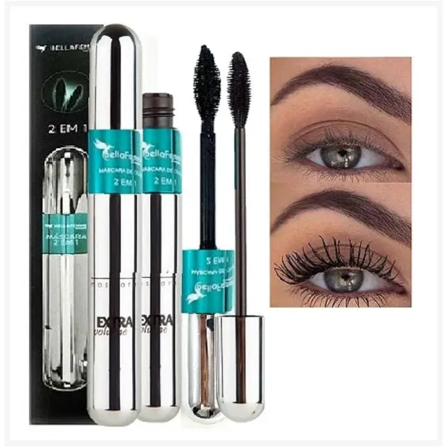 Rimel Mascara para Cílios Bella Femme 2 em 1 Prata BF10046