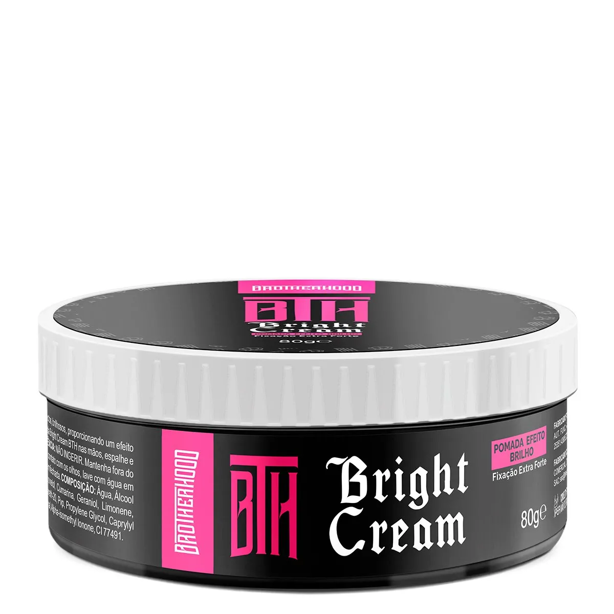 Pomada Modeladora Efeito Brilho Bright Cream BTH 80g
