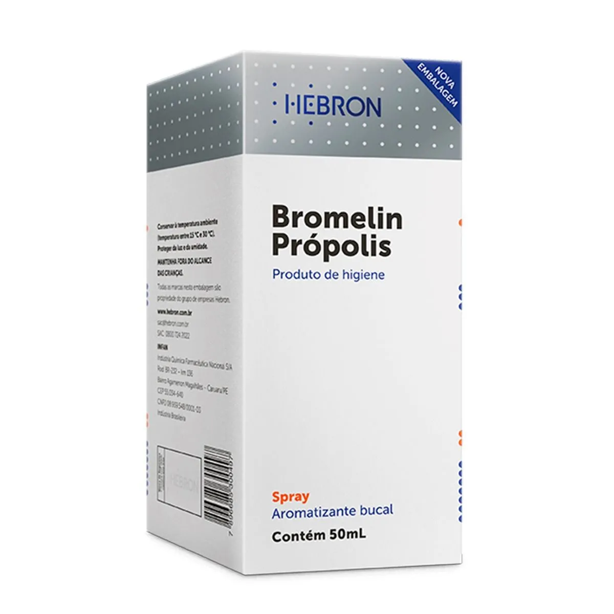 Bromelin Própolis Spray Frasco  50ML Hebron