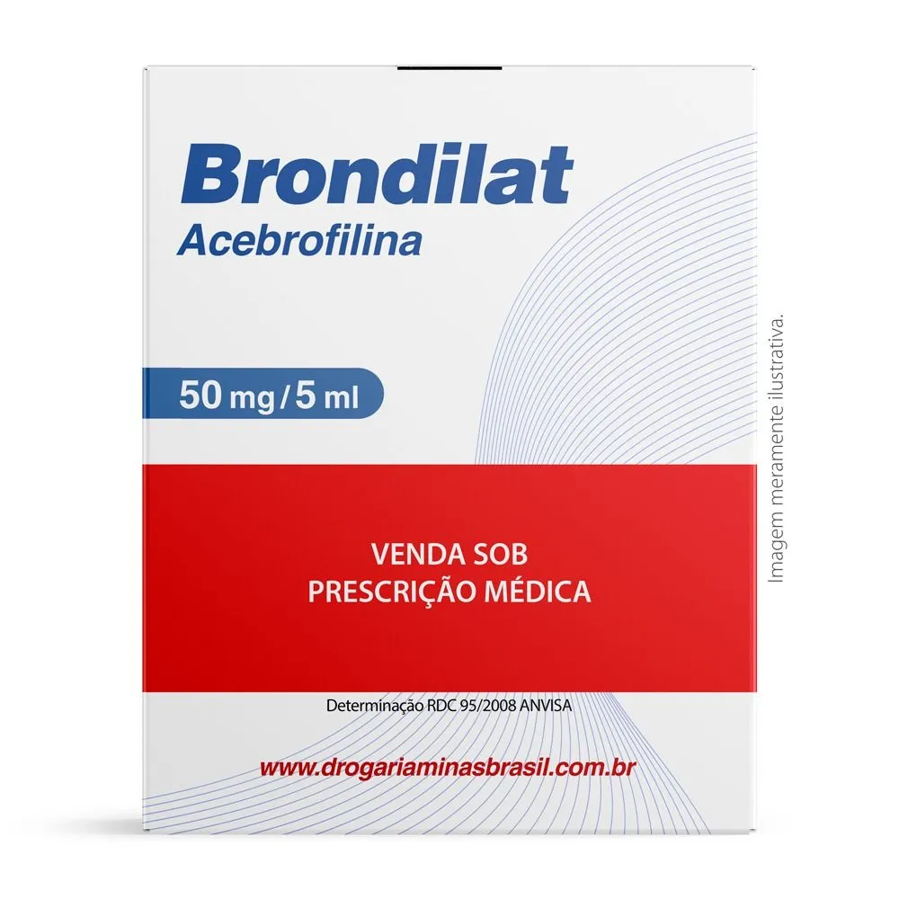 Brondilat Acebrofilina 50mg/5ml Xarope Adulto Com 120ml Aché