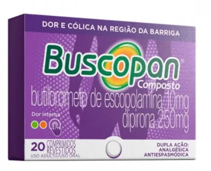 Buscopan Composto 10mg + 250mg 20 comprimidos