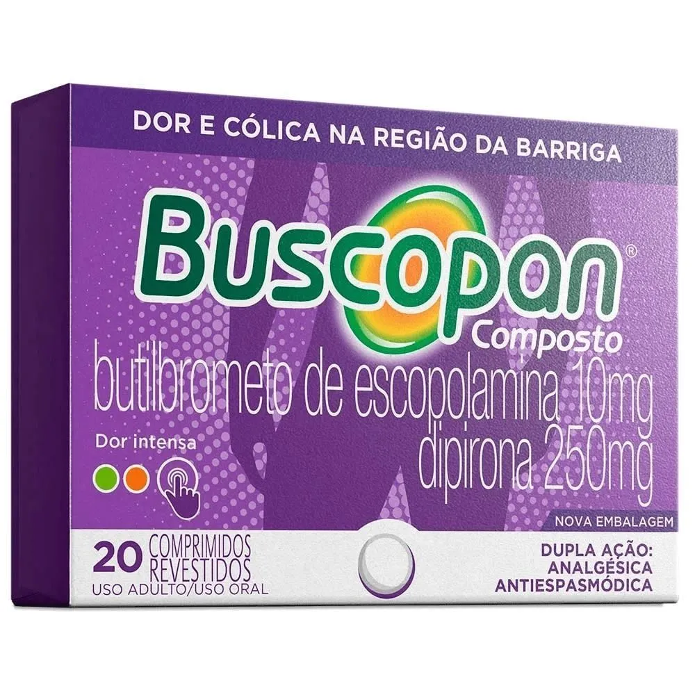 Buscopan Composto Com 20 Comprimidos Revestidos