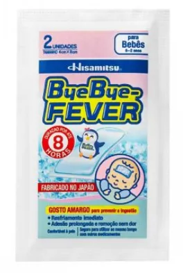 Bye Bye Fever Adesivo Para Alívio Da Febre Bebês 0 A 2 Anos