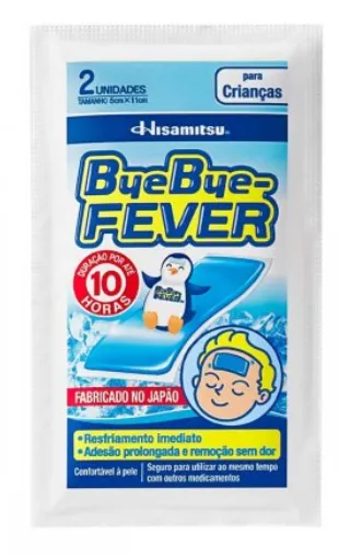 Bye Bye Fever Adesivo Para Alívio Da Febre Crianças