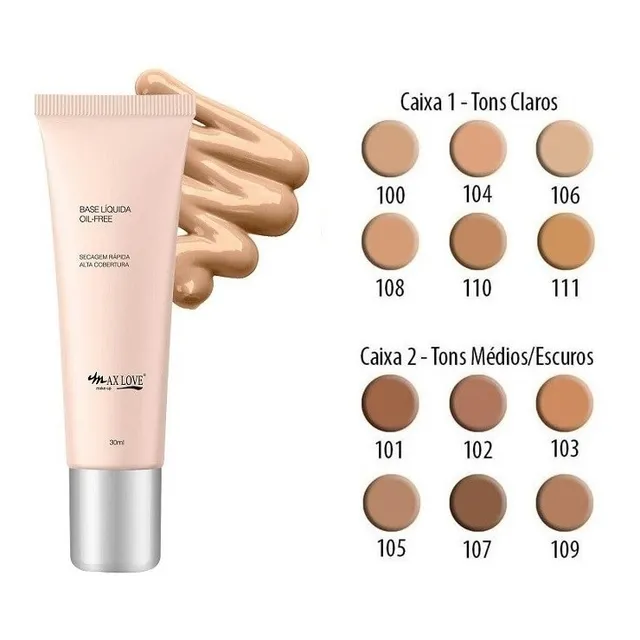 Base Matte Oil-Free Cor: 101 Max Love