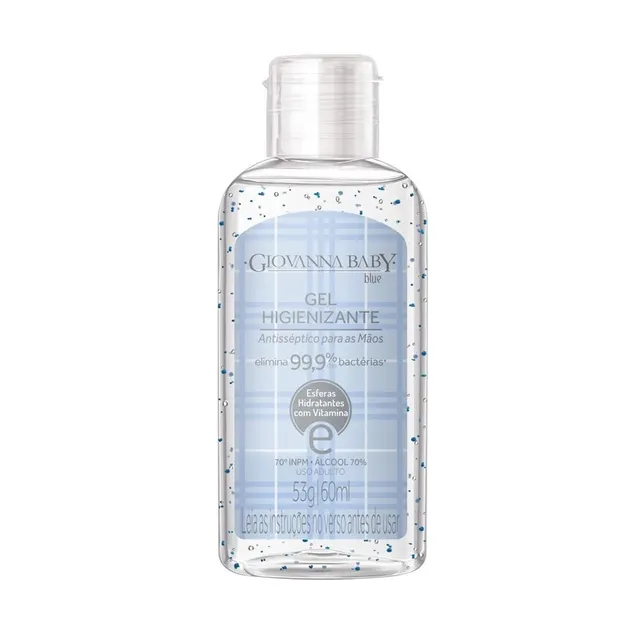 Álcool em Gel Higienizante Giovanna Baby Blue 60ml 70º GL