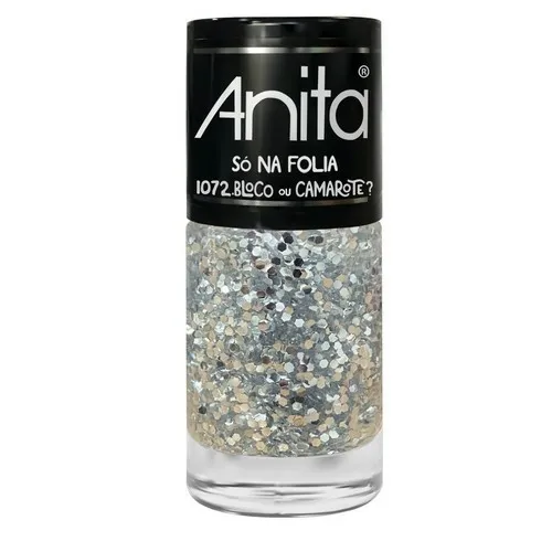 Esmalte Anita Só Na Folia Bloco ou Camarote Glitter10ml VAL 12/2025