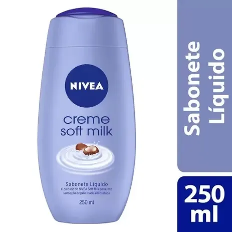 Sabonete Liquido Soft Milk 250ml Nivea