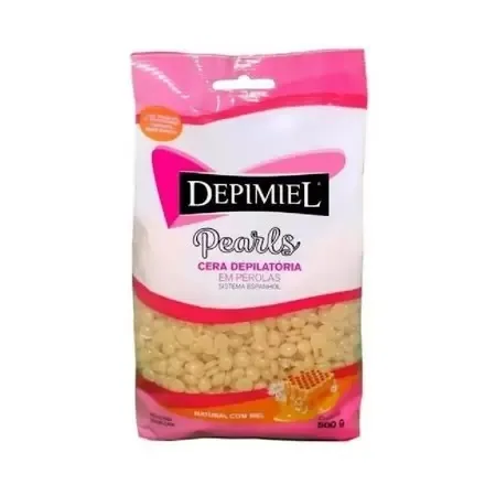 Cera Depilatória Depimiel Natural Com Mel 500g Perolas