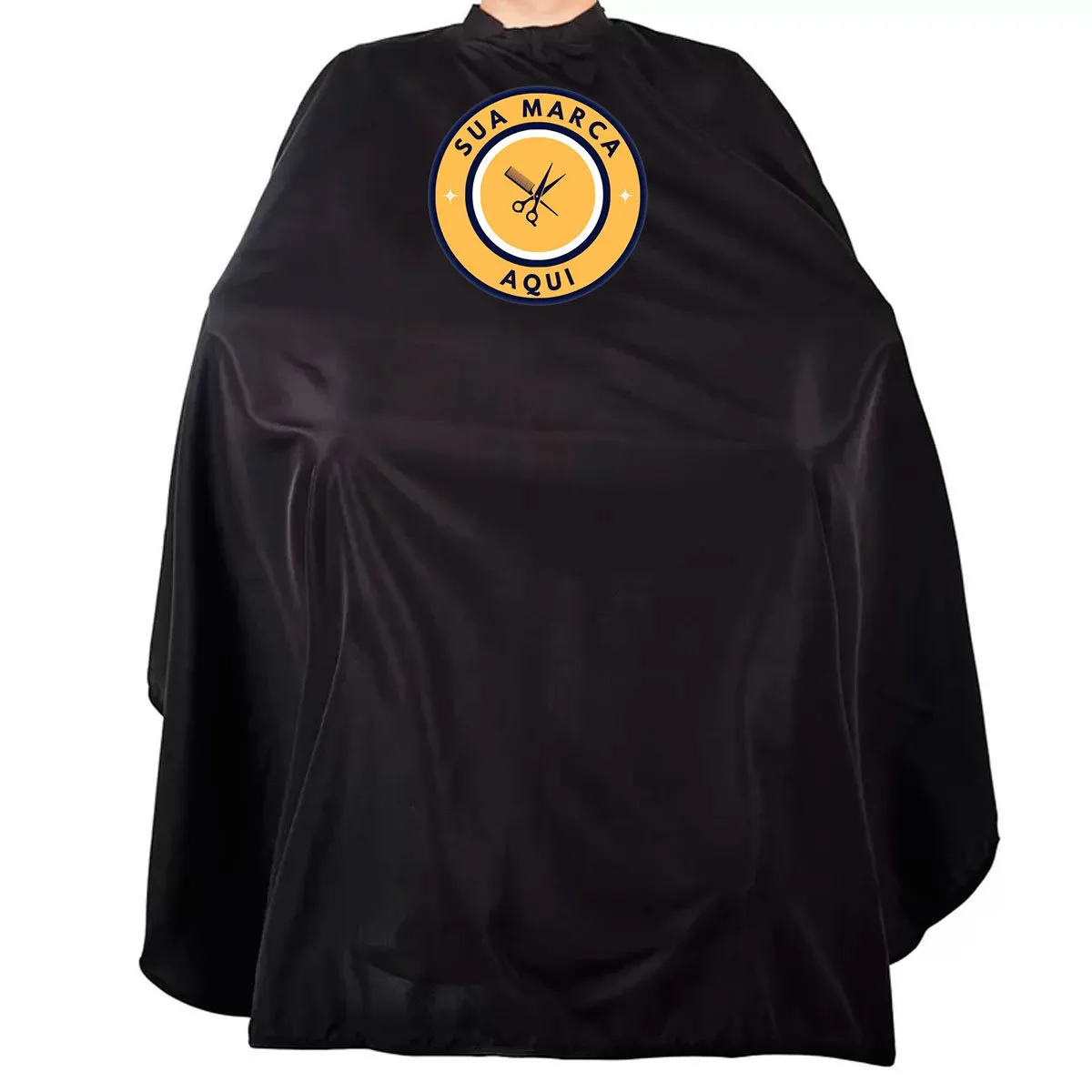 Capa de Corte PRO Preta Personalize Com Sua Logo 1.50 Metros