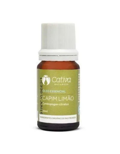 Óleo Essencial de Capim Limão - Cativa - Frasco com 10ml