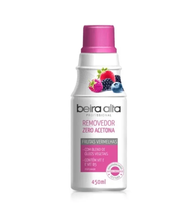 REMOVEDOR DE ACETONA BEIRA ALTA ZERO ACETONA FRUTAS VERMELHAS