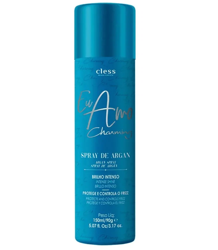 SPRAY DE ARGAN CLESS EU AMI CHARMING BRILHO INTENSO 300ml