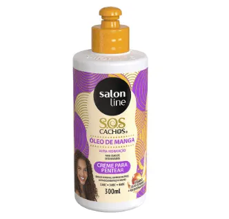 CREME PENTEAR SALON LINE ÓLEO MANGA 300ml - SOS CACHOS