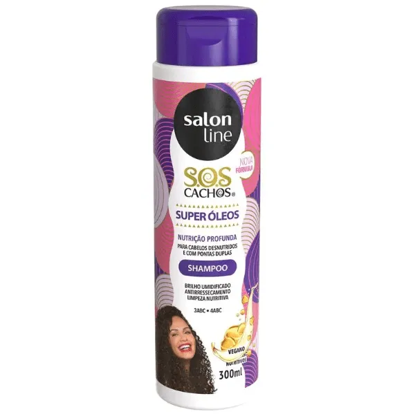 SHAMPOO SALON LINE SUPER ÓLEOS 300ml - SOS CACHOS