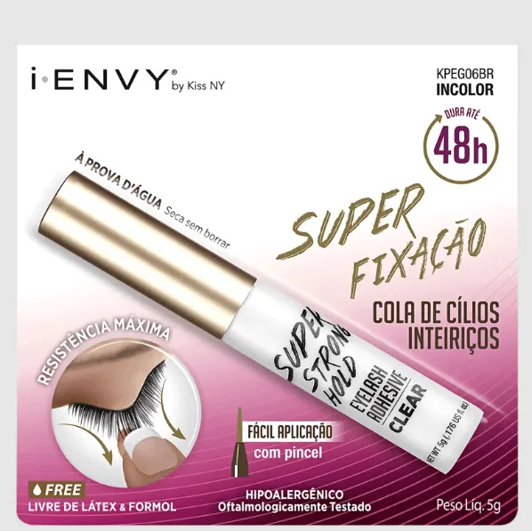 COLA DE CÍLIOS IENVY SUPER FIXAÇÃO 48H INCOLOR 5g