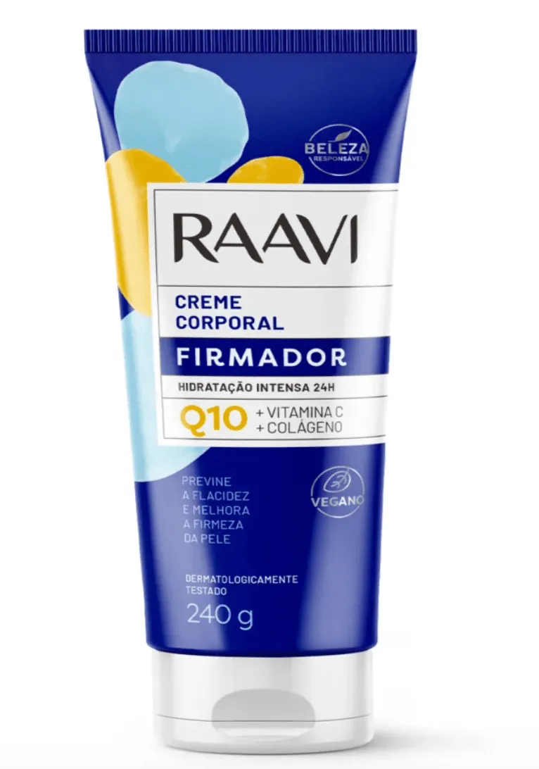 CREME CORPORAL RAAVI FIRMADOR Q10 240g
