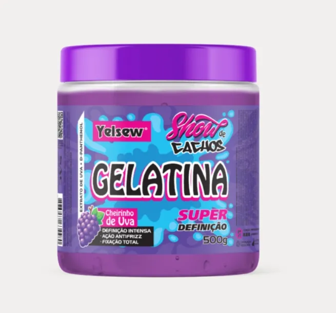 Gelatina Show de Cachos Uva 500G Yelsew