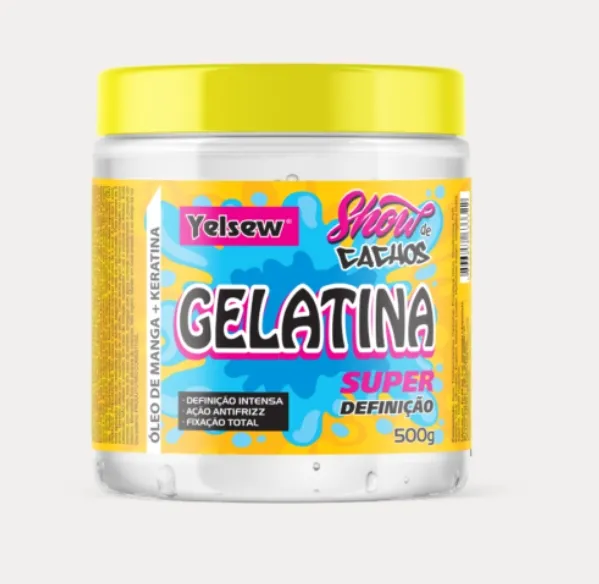 Gelatina Show de Cachos Keratina 500G Yelsew