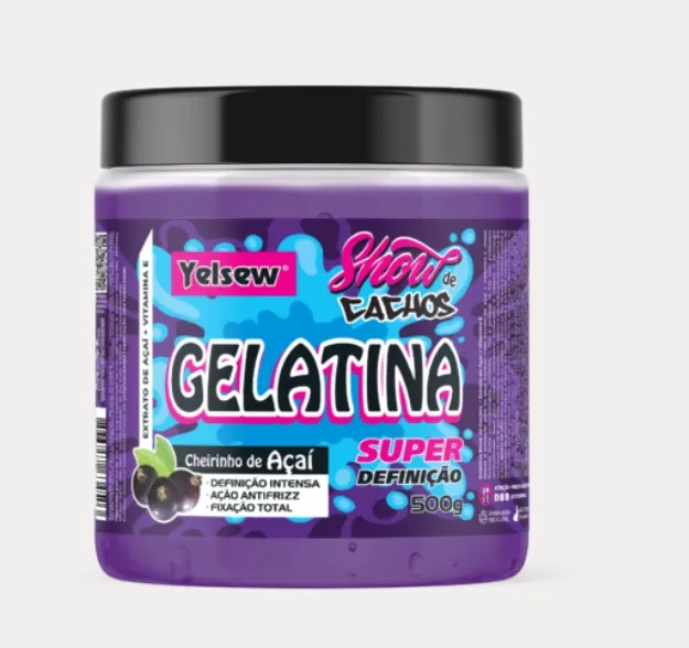 Gelatina Show de Cachos Açaí 500G Yelsew