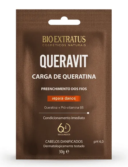 CARGA DE QUERATINA BIO EXTRATUS QUERAVIT 30g