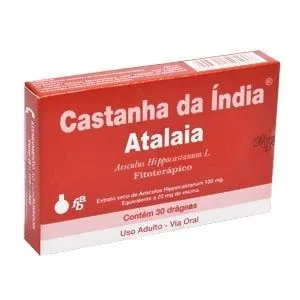 Castanha da índia 100mg Atalaia Com 30 Drágeas