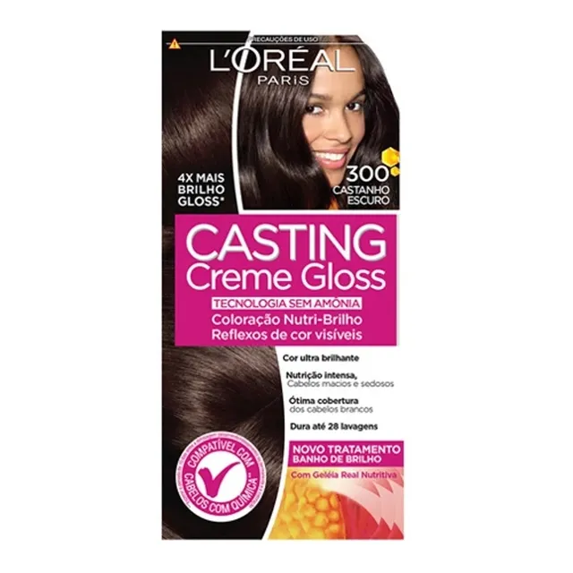 CASTING CREME GLOSS 300 CASTANHO ESCURO UN