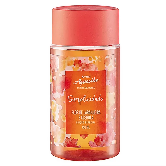 Colônia Desodorante Body Splash Aquavibe Simplicidade Flor De Laranjeira e Acerola Avon 150ml
