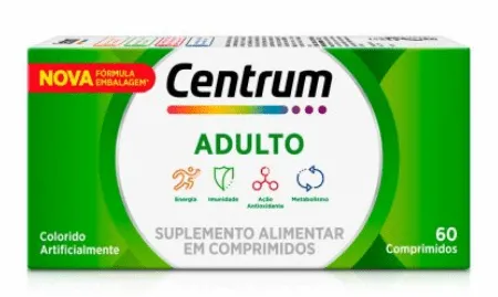 Centrum Polivitamínico De A A Zinco 60 Comprimidos