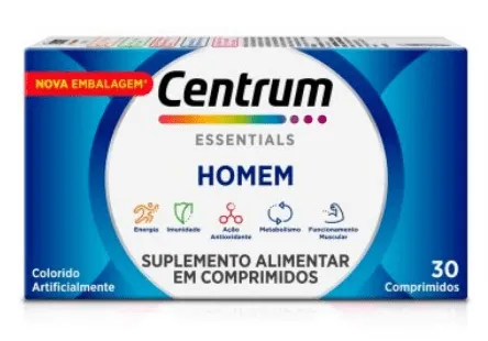Centrum Polivitaminico Essentials Homem De A A Zinco 30 Comprimidos