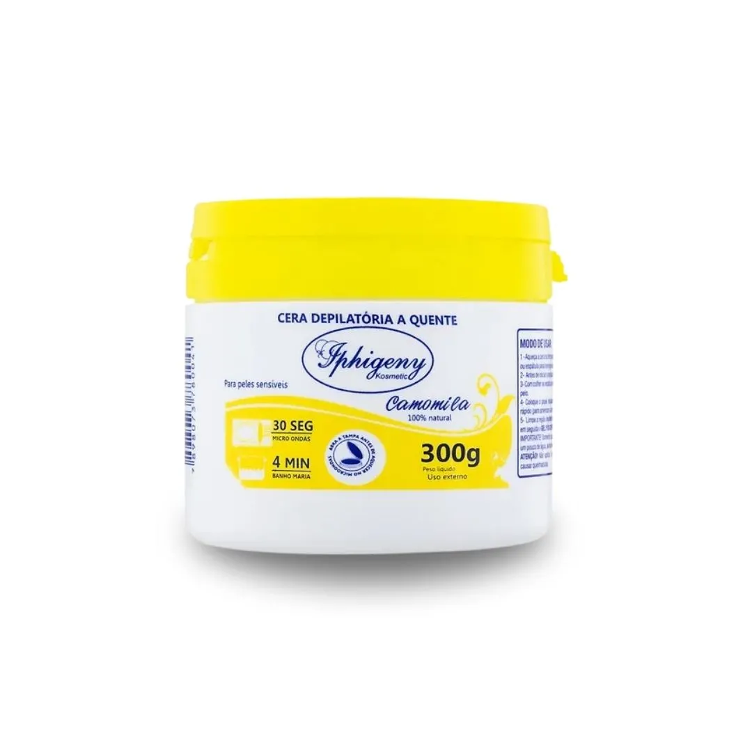 Cera Depilatória Natural Quente Iphigeny Camomila 300g