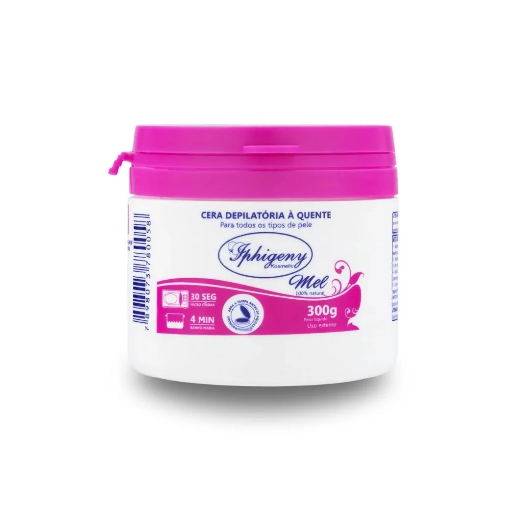 Cera Depilatória Natural Quente Iphigeny Mel 300g