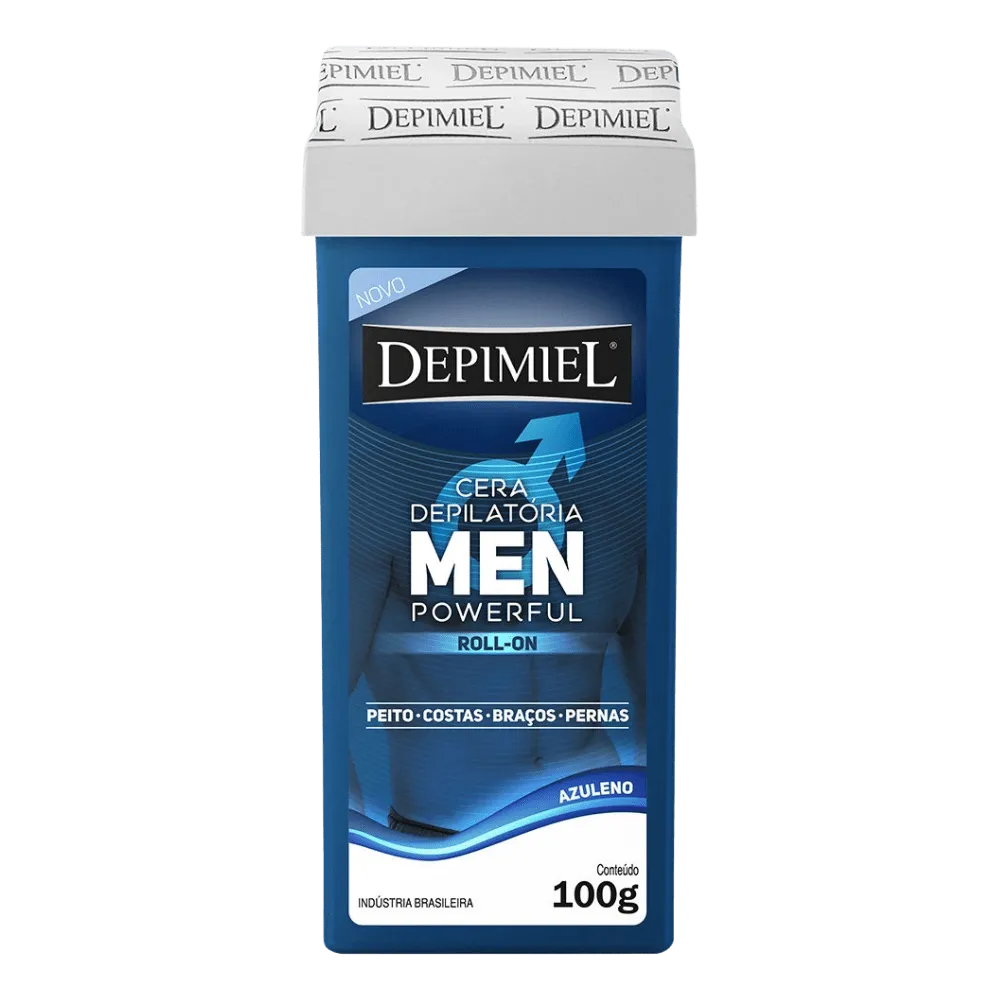 Cera Depilatória Roll-on Men PowerFull Depimiel 100g