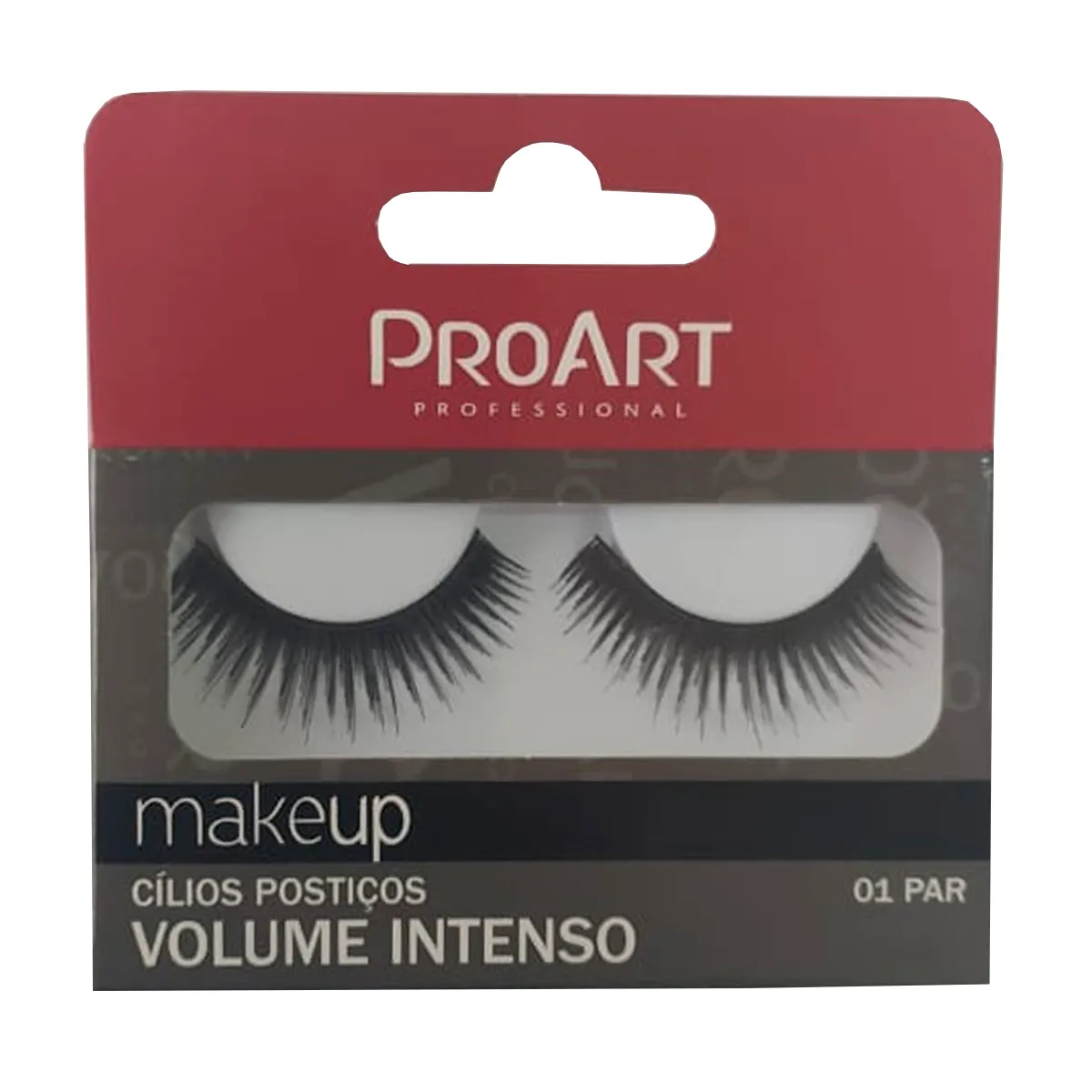 Cílios Postiços ProArt MakeUp 01 Par 001 Volume Intenso