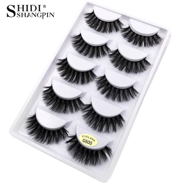 Cílios Postiços Modelo G800 5 Pares