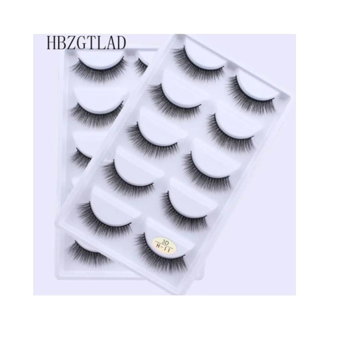 Cílios Postiços Modelo 3D H11 5 Pares