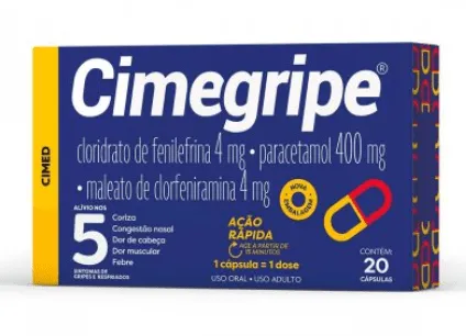Cimegripe 400mg Cimed 20 Cápsulas