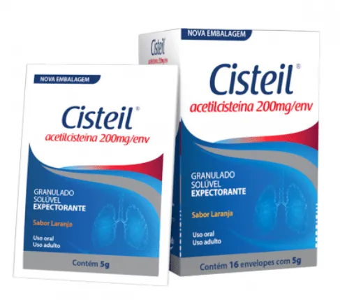 Cisteil 200mg Granulado Solúvel Expectorante 16 envelopes com 5g cada