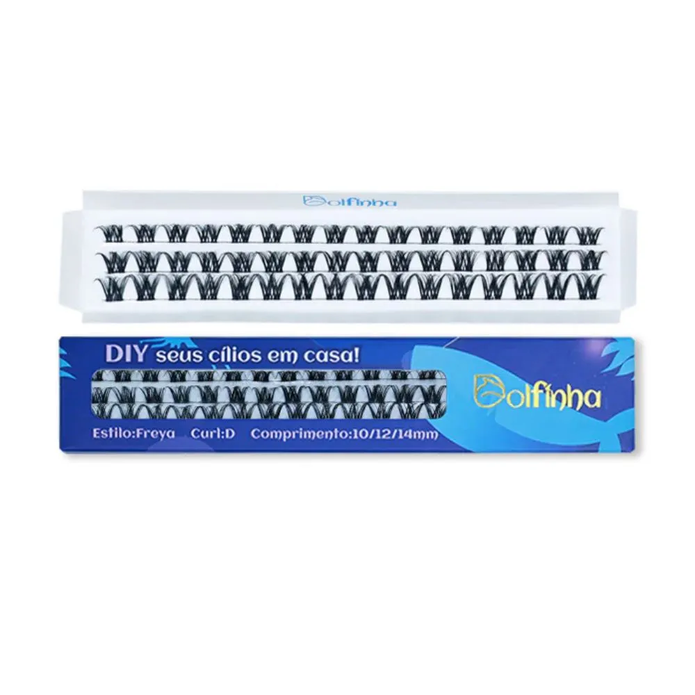 Cílios Tufinho Dolfinha Estilo Freya D 10/12/14mm