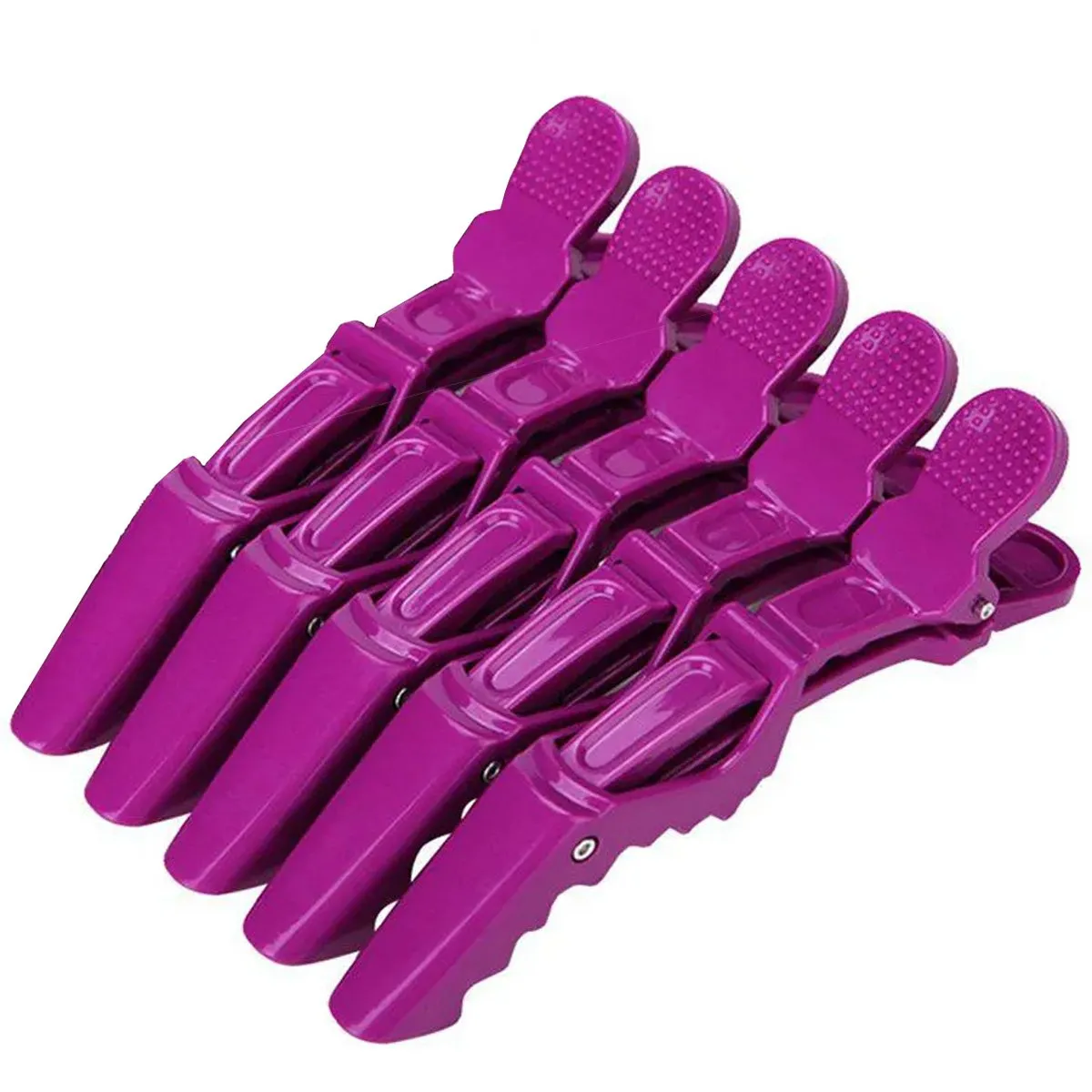 Clips Para Cabelos Bonitta Crocodilo Com 5 Unidades Marco Boni Roxo