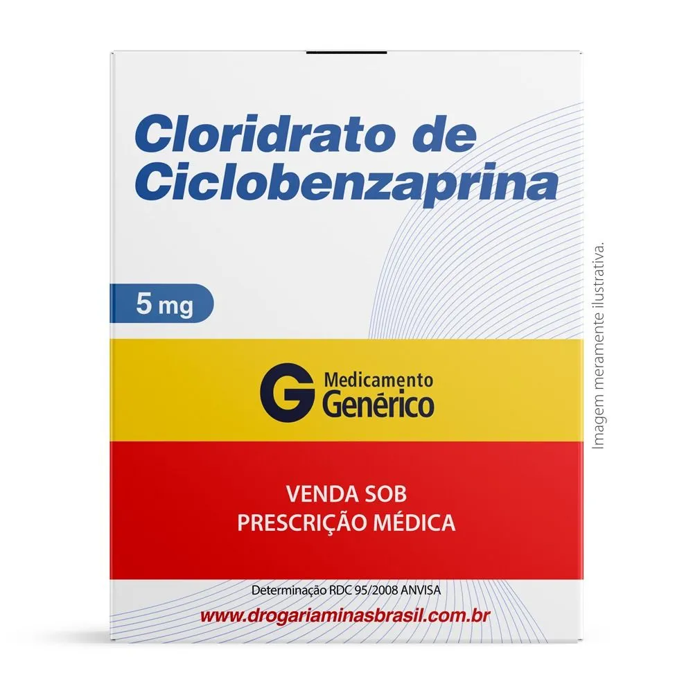 Cloridrato De Ciclobenzaprina 5Mg Com 15 Comprimidos Genérico Biosintética