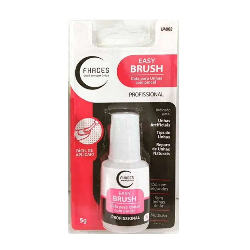Cola para Unhas com Pincel Fhaces 5g