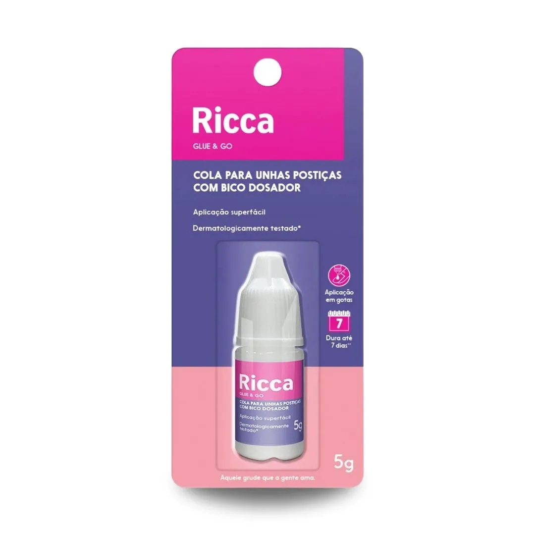 Cola Para Unhas Postiças Ricca 5G