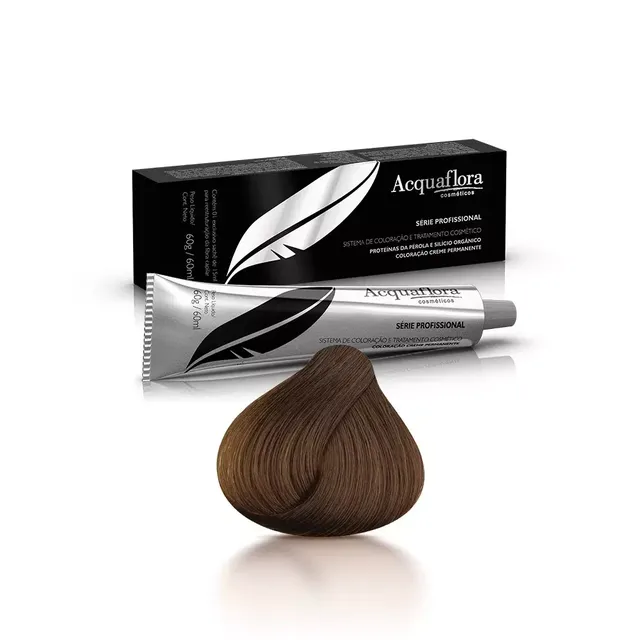Coloração 6.0 Loiro Escuro Creme Permanente - Acquaflora