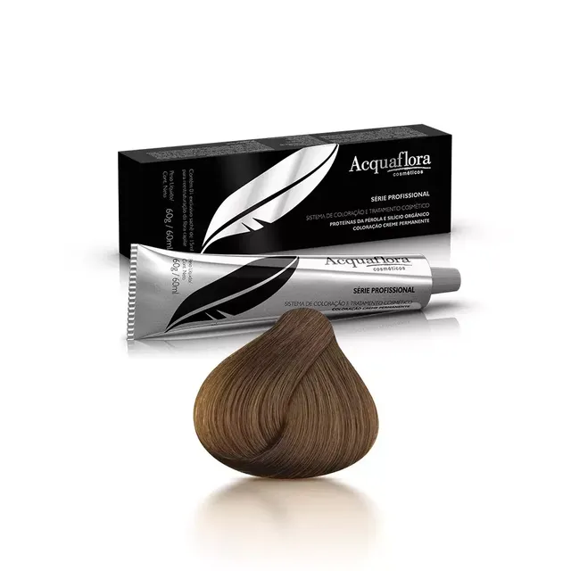 Coloração 6.1 Loiro Escuro Acinzentado Creme Permanente - Acquaflora