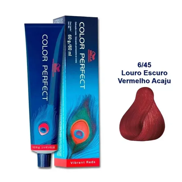 Wella Professionals Color Perfect 6/45 Louro Escuro Vermelho Acaju