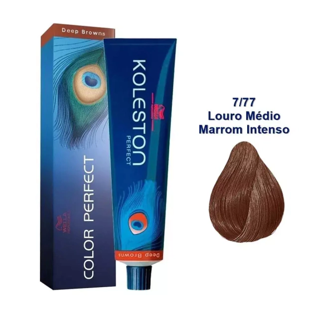 Wella Professionals Color Perfect 7/77 Louro Médio Marrom Intenso