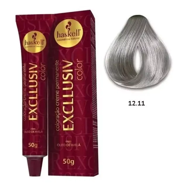 Coloração Excllusiv Color 12.11 Superclareador Cinza Intenso - Haskell