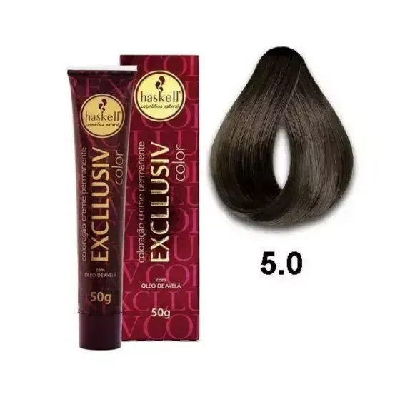 Coloração Excllusiv Color 5.0 Castanho Claro - Haskell