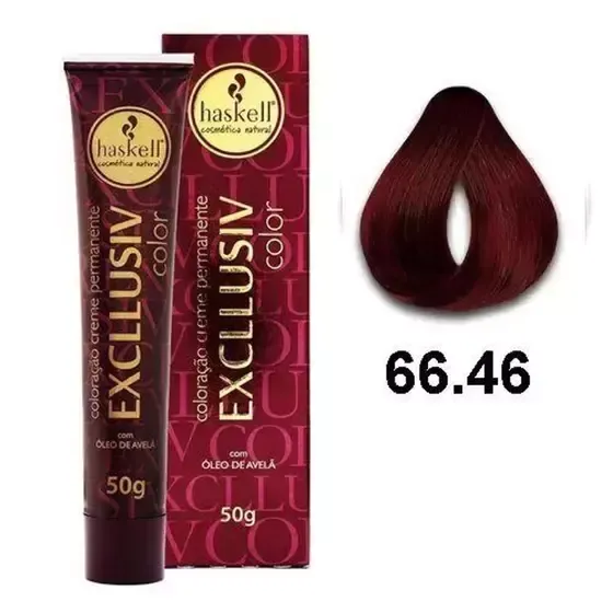 Coloração Excllusiv Color 66.46 Vermelho Especial Cereja - Haskell